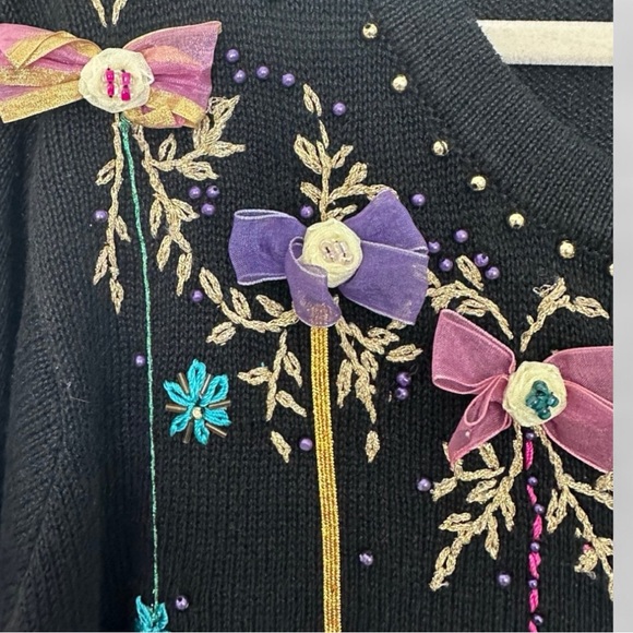 Vintage Arriviste Christmas Design Sweater-Size Large - Picture 4 of 10